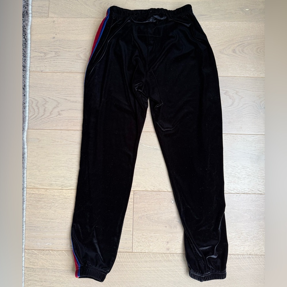 AVIATOR NATION Classic Velvet Stripes Pant in Black - Picture 6 of 11